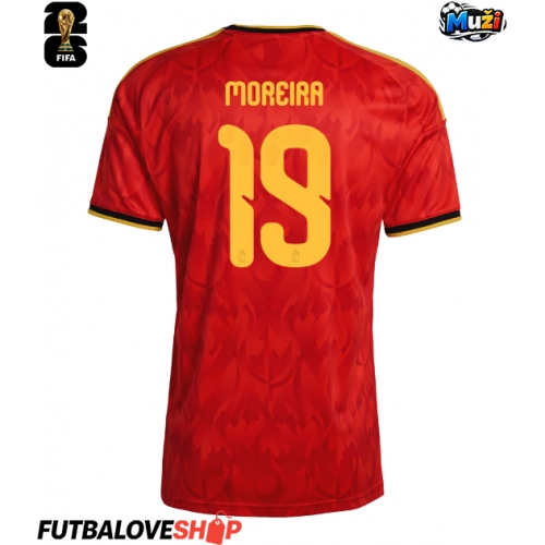 Dres Belgicko Diego Moreira #19 Domáci MS 2026 Krátky Rukáv